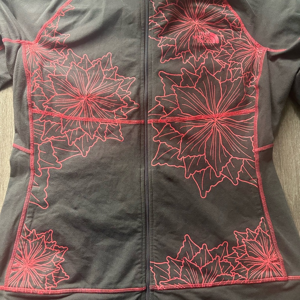 The North Face Women's grey with Red Floral Design
